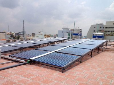 bình năng lượng mặt trời tiết kiệm điện cho khách sạn, nhà nghỉ